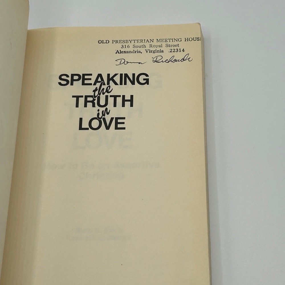Speaking the Truth in Love How to Be an Assertive Christian Koch Haugk Paperback - Picture 7 of 12